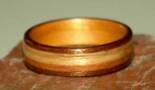 handcrafted wooden ring from Touch Wood Rings