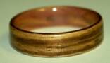 zebra wood ring with juniper heartwood liner