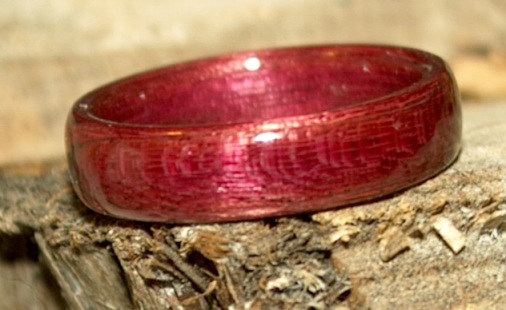 Malia's purpleheart wood ring