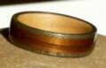 blue spruce koa and maple wood ring