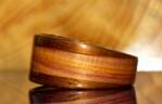 Juniper Heartwood, Koa and Willow wood ring 3