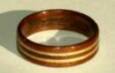cherry wood maple and walnut wood ring