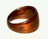 Hawaiian Koa Wood Engagement Ring