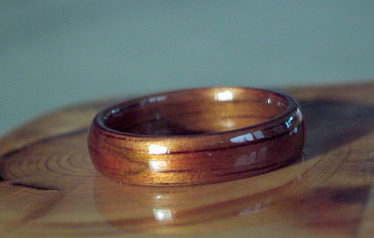 Hawaiian Koa Wood Ring, Touch Wood Rings