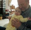 Grandpa David and Aiden, their first meeting