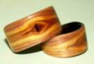 Juniper heart wood rings, lined with featured knots