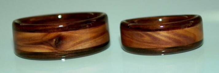 wooden wedding rings