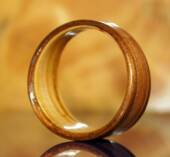 Juniper Heartwood, Koa and Willow wood ring 4