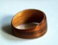Koa Wood Ring, juniper liner Gallery Ad,  See gallery k too