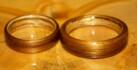 koa and zebra wood rings