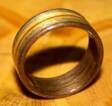 walnut, greyed maple and zebra wood ring