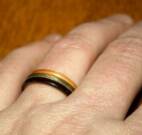 wooden celebration rings