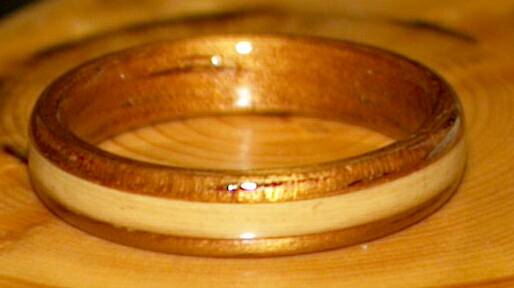 koa wood and bamboo ring