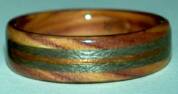 juniper heart wood banded wedding rings