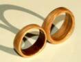 oak wood wedding rings