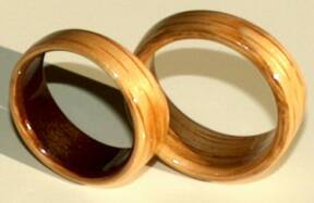 Oak Wood Wedding Rings from Touch Wood Rings  View 2