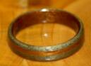 greyed maple ring with koa band