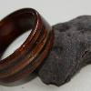 Two inlaid bands of LAVA ROCK from our property
