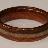 Rosewood ring with clients own SAND inlay