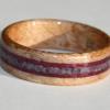 Birds Eye maple wood, purple heartwood and SUGALITE