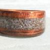 AMETHYST.  Hawaiian Koa wood ring with Amethyst inlay.