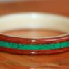 MALACHITE inlay on Australian Red Gum with a clear maple liner
