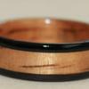 Blackwood and Golden Koa Wood Ring
