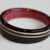 African Blackwood, oak and purpleheart wood design.