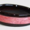 Grenadilla (African Blackwood) with a wide inlay of African Pink Ivory wood.