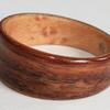 Bolivian Rosewood Ring with Birds Eye maple interior.
