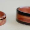 Juniper Heartwood and African Blackwood Rings