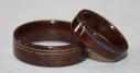 Heritage Walnut Wood Rings with inlays