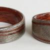 Grayed Maple wood rings with AUSTRALIAN BLACKWOOD liners and inlays 