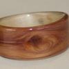 JUNIPER HEARTWOOD ring with a featured knot and willow interior.  This ring was a size 6,  8mm tapered to 4