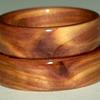 A couples set of JUNIPER HEART WOOD rings from the same piece of wood.  David will always make couples rings from the same piece when a matching set is requested.