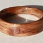 Live OAK wood ring with featured knot