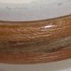 Canadian CHERRY wood ring with inlaid English Oak band