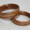 Canadian PLUM, cherry and english oak rings