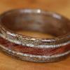 Sacred Hawaiian Kou Wood with Hawaiian Kamani Wood center inlay bordered by sand from Hawaii.
