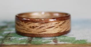 Custom and hand crafted Wooden Ring by Touch Wood Rings