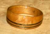  Maple Wood Ring with  greyed maple bands