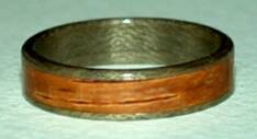 Birch Bark Ring from Touch Wood Rings