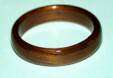 classic koa wood engagement ring