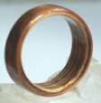 NYC wooden wedding ring