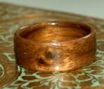 black walnut wood ring yin yang