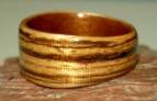 Zebra wood and Bird's Eye Maple Ring  Gallery R